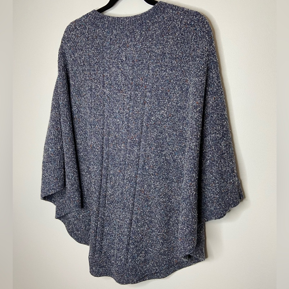 Northern Reflections Poncho Women Blue Knit Size S/M